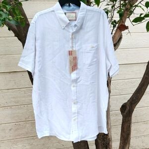 American threads Men's shirt Size XL color white